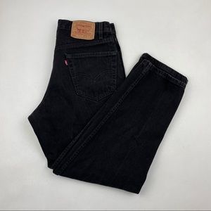 levi's black high waisted jeans